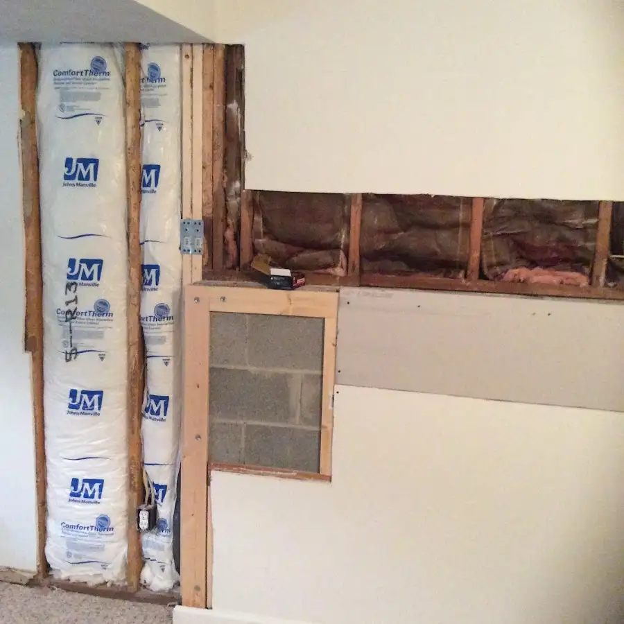 Wall insulation replacement during Odor Removal & Deodorization in Topanga